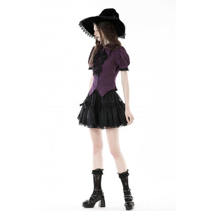 Frilly collar moon blouse (✦ Dark In Love) IW099
