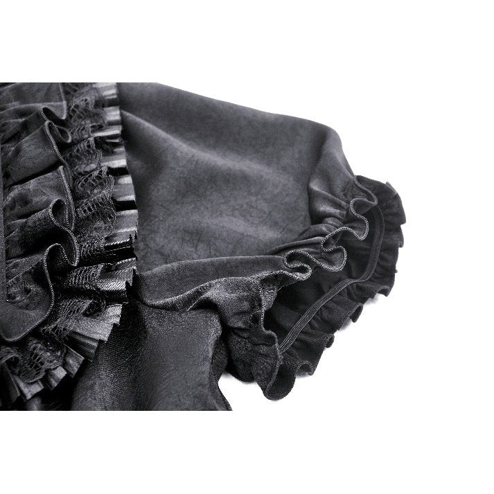 Black dolly ruffled blouse (✦ Dark In Love) IW114