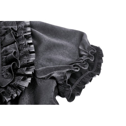 Black dolly ruffled blouse (✦ Dark In Love)