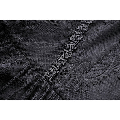 Gothic sexy halter off the shoulders lace dress (✦ Dark In Love)