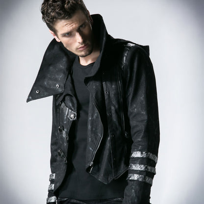 SOLD! Gothic Mens Long Winter Coat (✦ Punk Rave) Y-364 - ONE-OFF/Einzelstück - Size X-Large