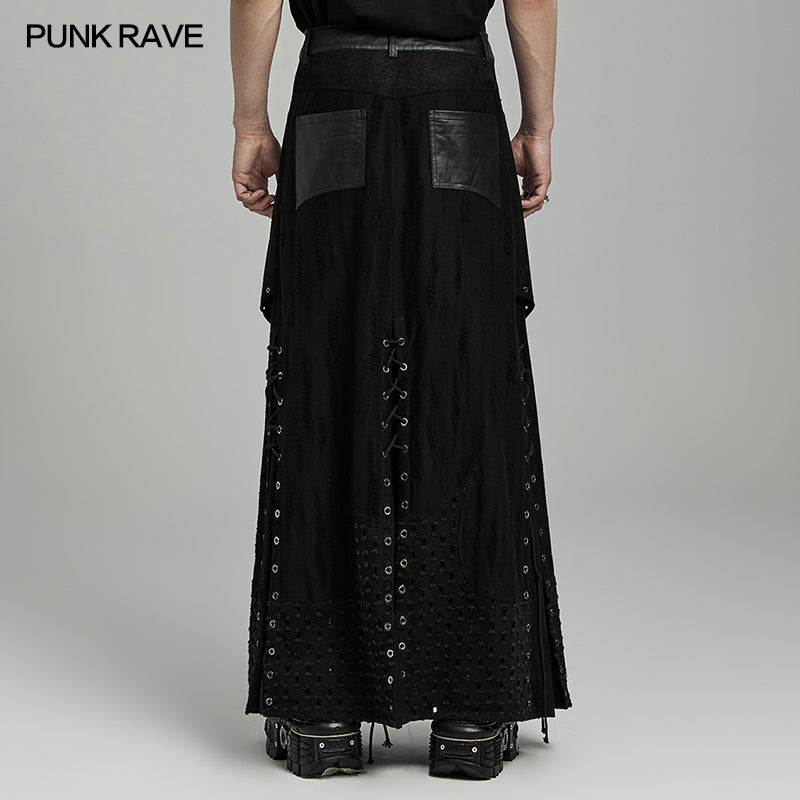 Punk Layered Heavy Industry Skirt (✦ Punk Rave) WQ-718BQM