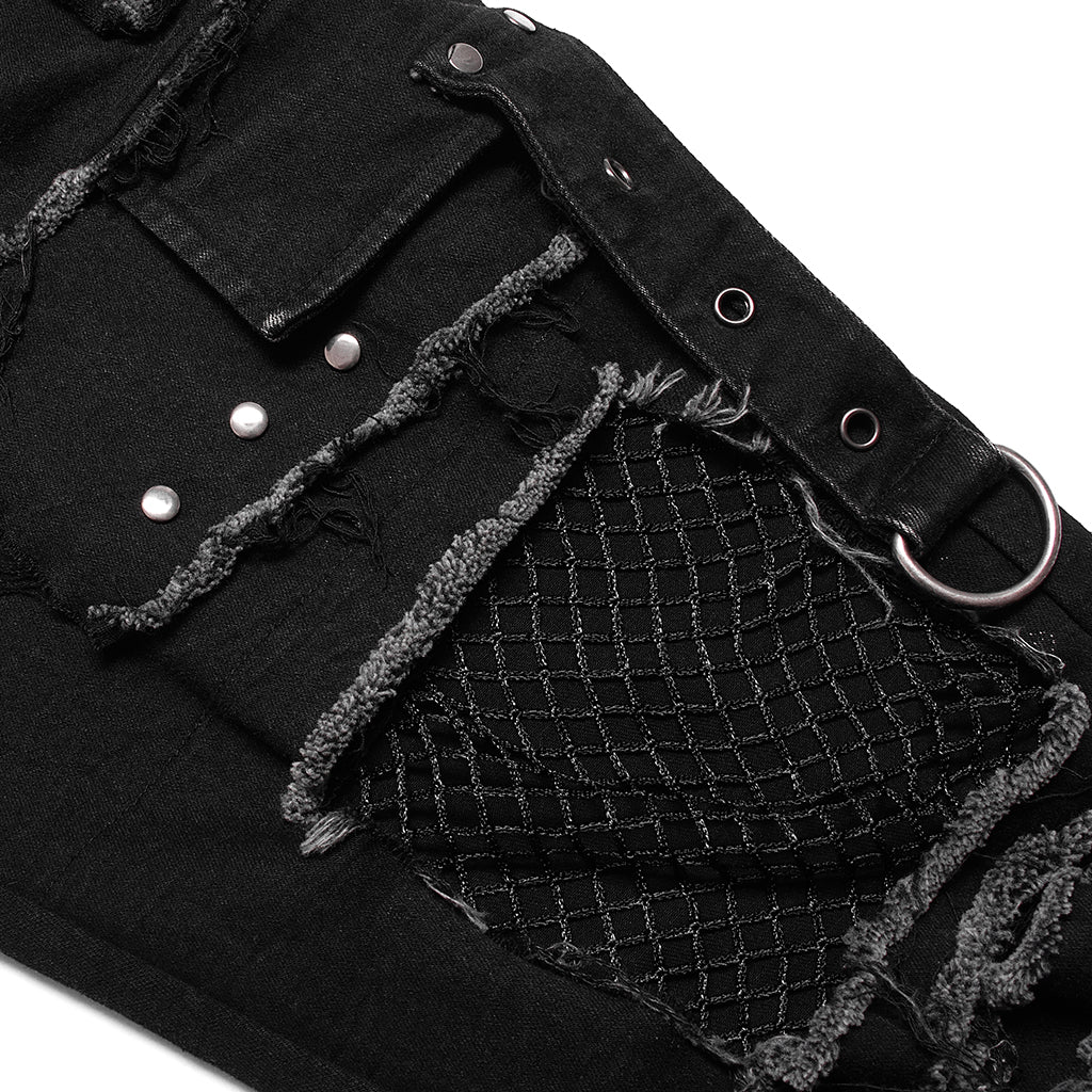 Punk Decadent Trousers (Black) (✦ Punk Rave) WK-503XCM