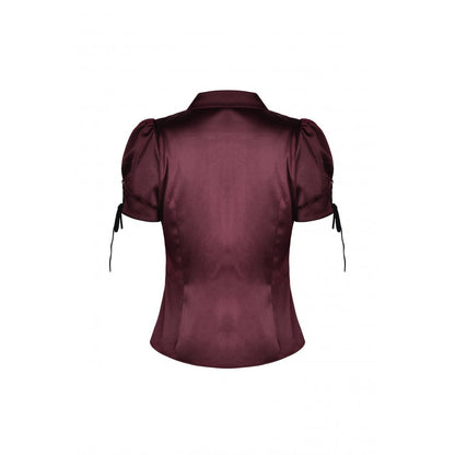 Gothic wine red elegant blouse (✦ Dark In Love)