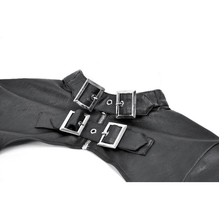 Punk PU Leather Shoulder Cape (✦ Dark In Love) BW174