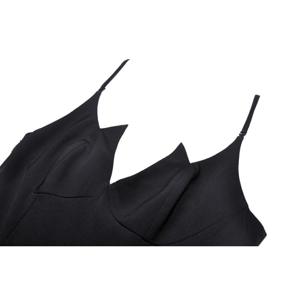 Devil cool high low layered strap dress (✦ Dark In Love)