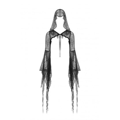 Gothic sexy spider exaggerated sleeves hooded cape (✦ Dark In Love)