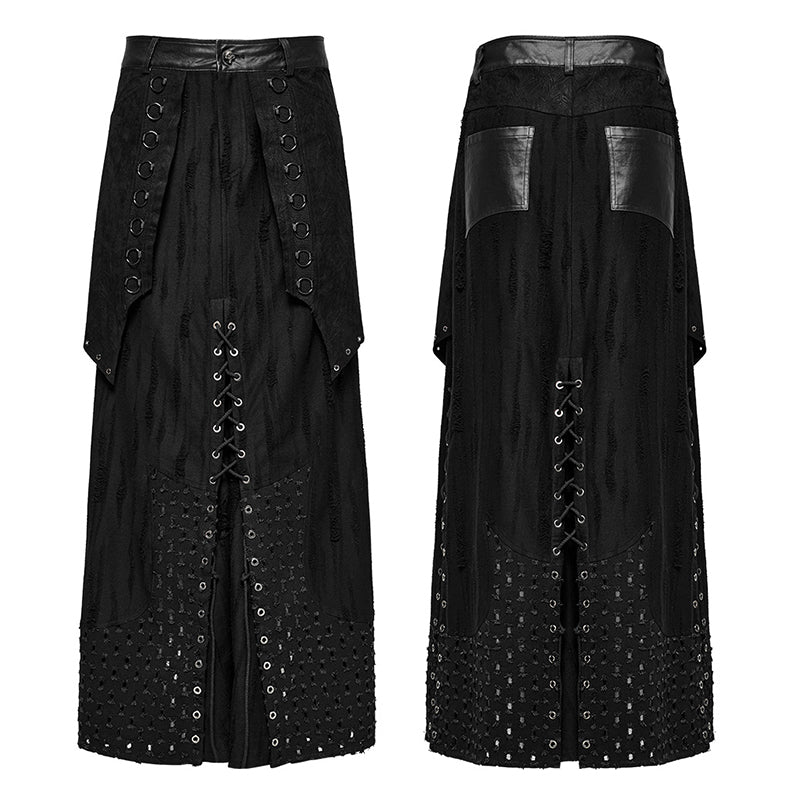 Punk Layered Heavy Industry Skirt (✦ Punk Rave) WQ-718BQM