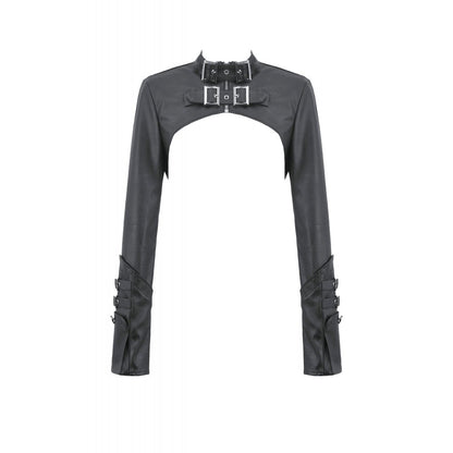 Punk PU Leather Shoulder Cape (✦ Dark In Love) BW174