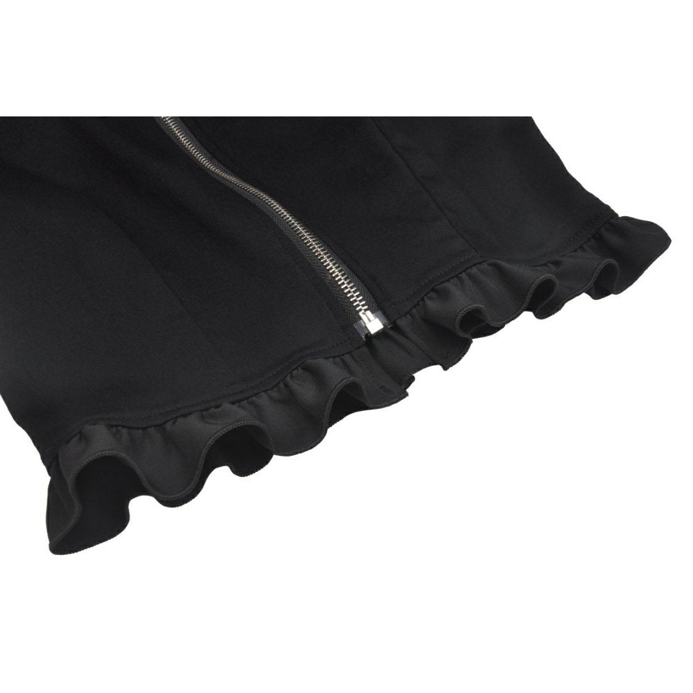Alternative Fashion Cat-Ear Zipper Top (✦ Dark In Love) BW108