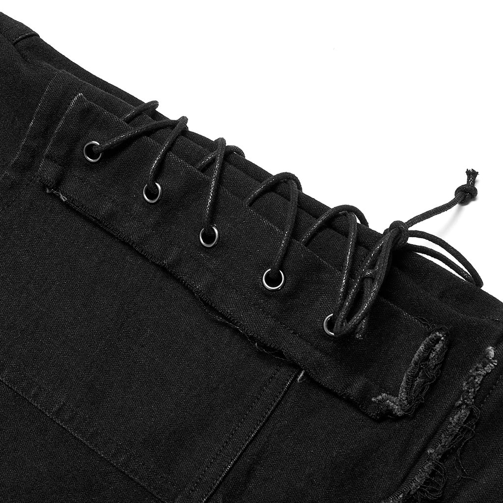 Punk Decadent Trousers (Black) (✦ Punk Rave) WK-503XCM