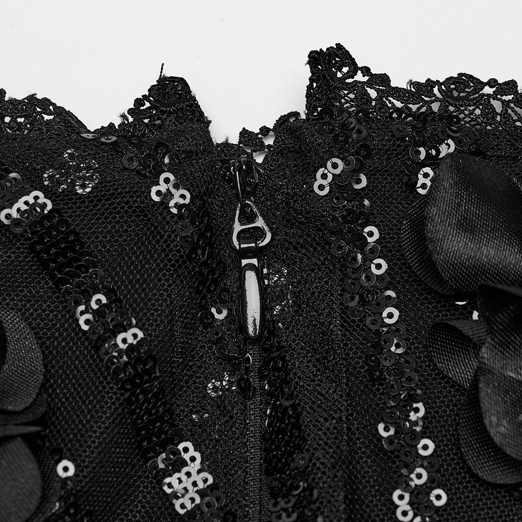 Cool And Elegant Wrap A-Line Skirt (✦ Punk Rave) WQ-720BQF - ONE-OFF/Einzelstück