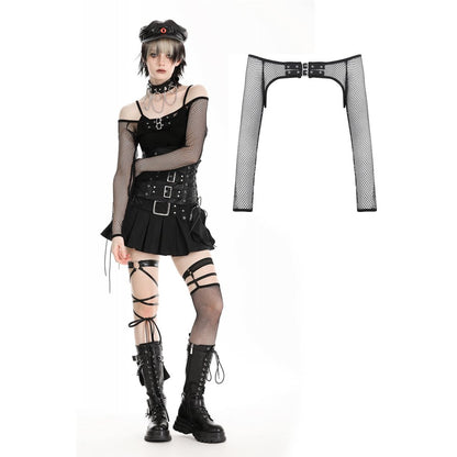Black hot Punk mesh cape (✦ Dark In Love)