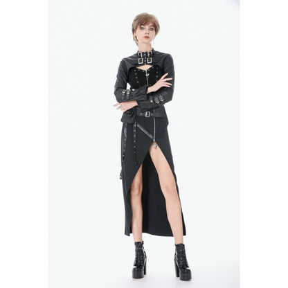Punk PU Leather Shoulder Cape (✦ Dark In Love) BW174