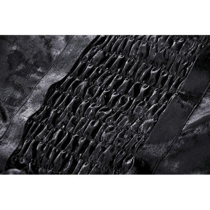 Punk Shiny PU Leather Layered Dress (✦ Dark In Love) DW1035