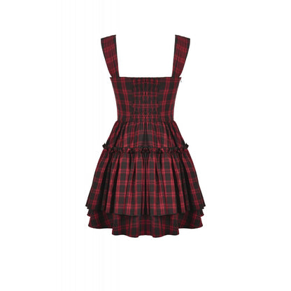 Christmas Plaid Layered Cake Dress (✦ Dark In Love) DW1118