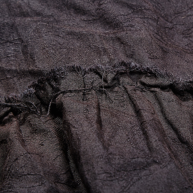 Punk Noble Linen Men Shirt (Black) (✦ Punk Rave) Y-714-BK