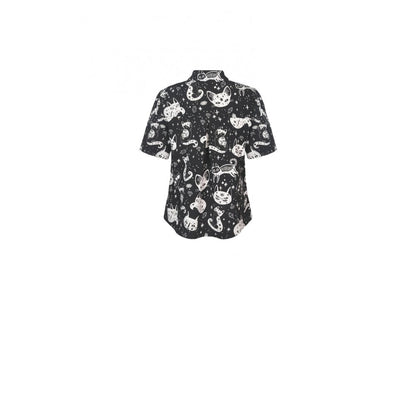 Star divination leisure vacation blouse (✦ Dark In Love)