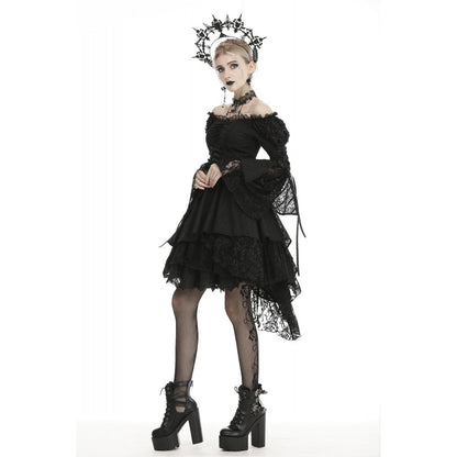 Gothic decadent longsleeves cocktail dress (✦ Dark In Love)