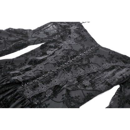 Gothic embroidered big sleeves sexy dreamy dress (✦ Dark In Love)