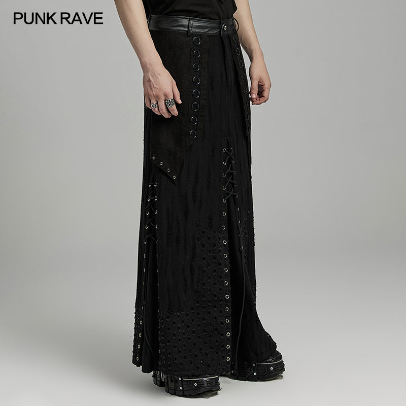 Punk Layered Heavy Industry Skirt (✦ Punk Rave) WQ-718BQM