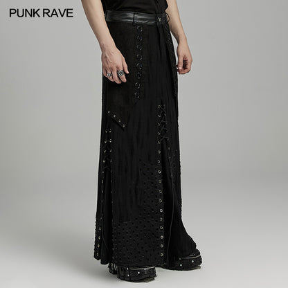 Punk Layered Heavy Industry Skirt (✦ Punk Rave) WQ-718BQM