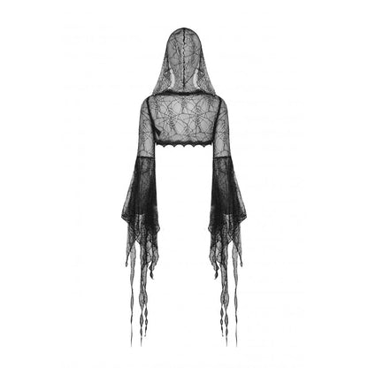 Gothic sexy spider exaggerated sleeves hooded cape (✦ Dark In Love)