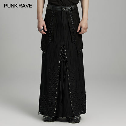 Punk Layered Heavy Industry Skirt (✦ Punk Rave) WQ-718BQM