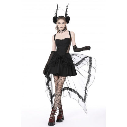 Cold waist swallowtail halter dress (✦ Dark In Love) DW766