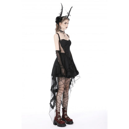 Cold waist swallowtail halter dress (✦ Dark In Love) DW766