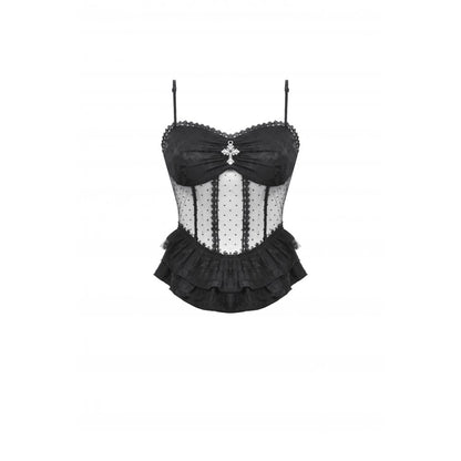 Gothic lace see-through top (✦ Dark In Love) CW081