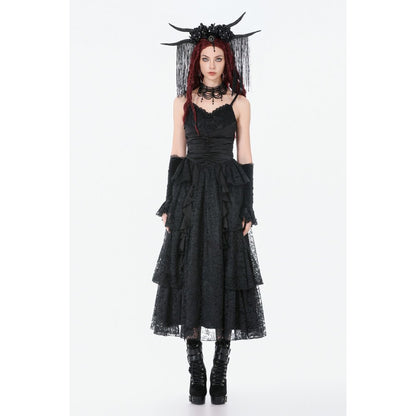 Gothic Satin Lace Dress (✦ Dark In Love) DW1154