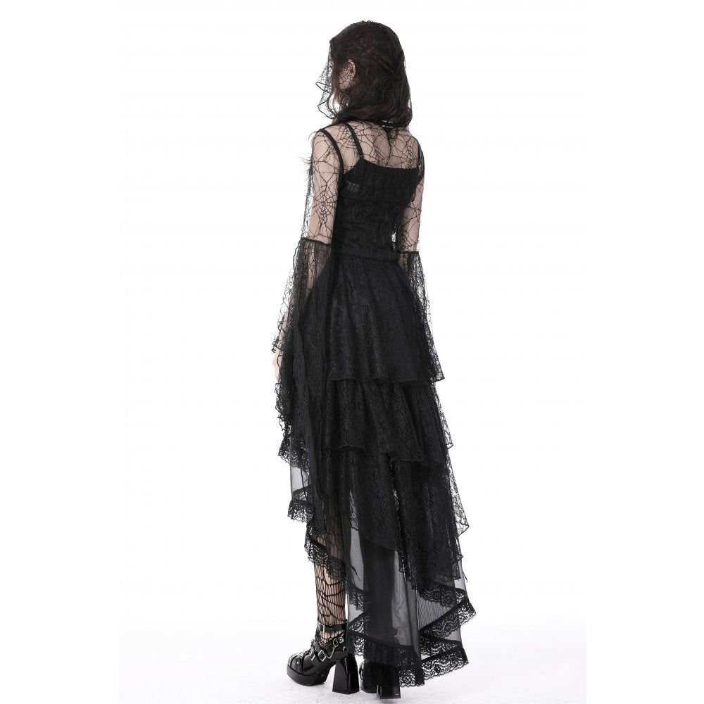 Gothic sexy spider exaggerated sleeves hooded cape (✦ Dark In Love) BW113