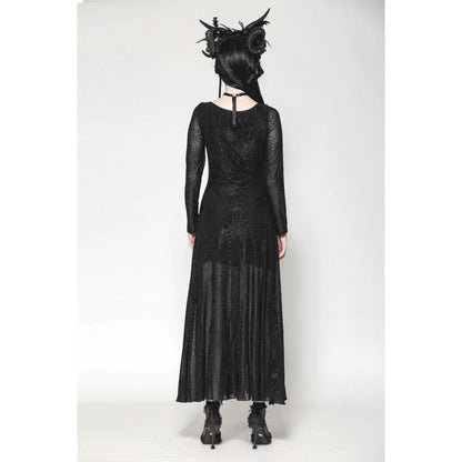 The Gothic Elegant Spider Long Dress (✦ Dark In Love)