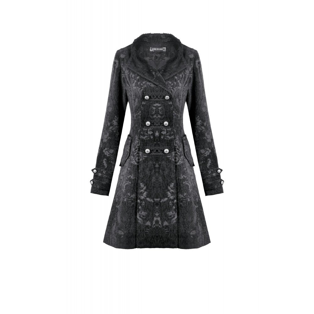 Gothic Jacquard Velvet Coat (✦ Dark In Love)