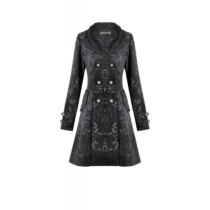 Gothic Jacquard Velvet Coat (✦ Dark In Love)