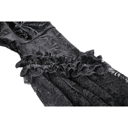 Gothic patterned velvet lace flared sleeves shrug (✦ Dark In Love) BW119