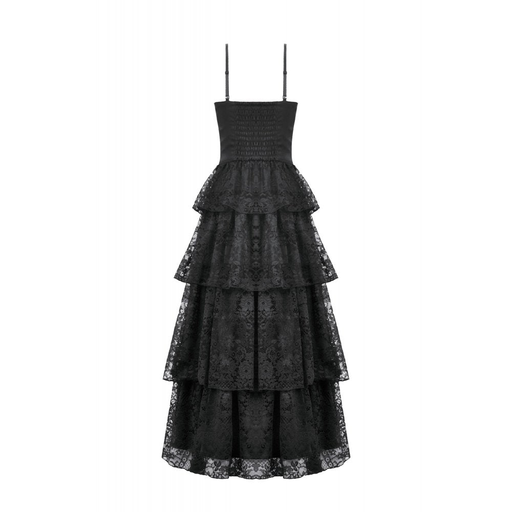 Gothic Satin Lace Dress (✦ Dark In Love) DW1154