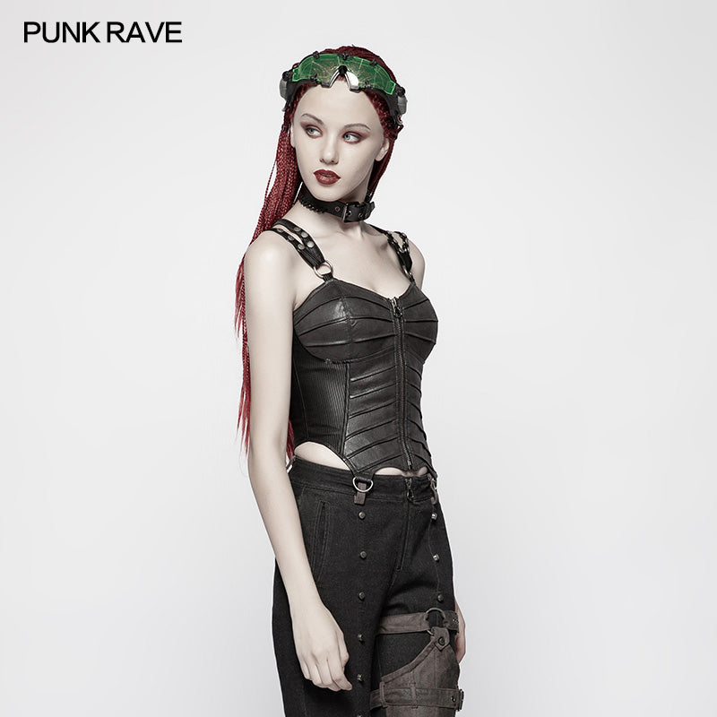 Punk Short PU Leather Corset (✦ Punk Rave) WY-955SYF