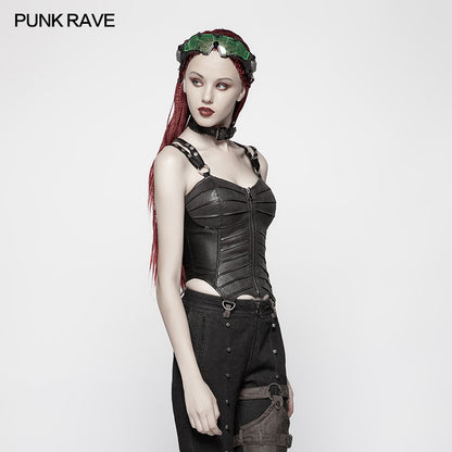 Punk Short PU Leather Corset (✦ Punk Rave) WY-955SYF