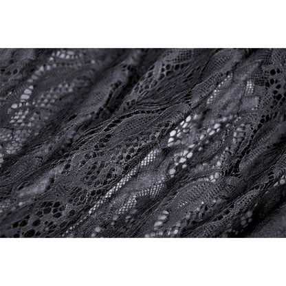 Gothic luxe court jacquard-lace empire waist skirt (✦ Dark In Love) KW202