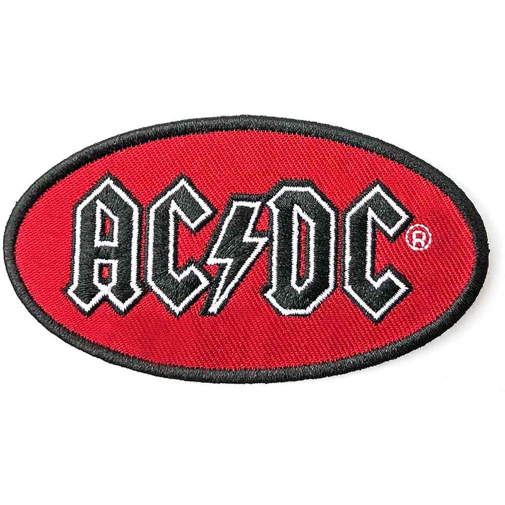 AC/DC Standard Patch: Oval Logo 