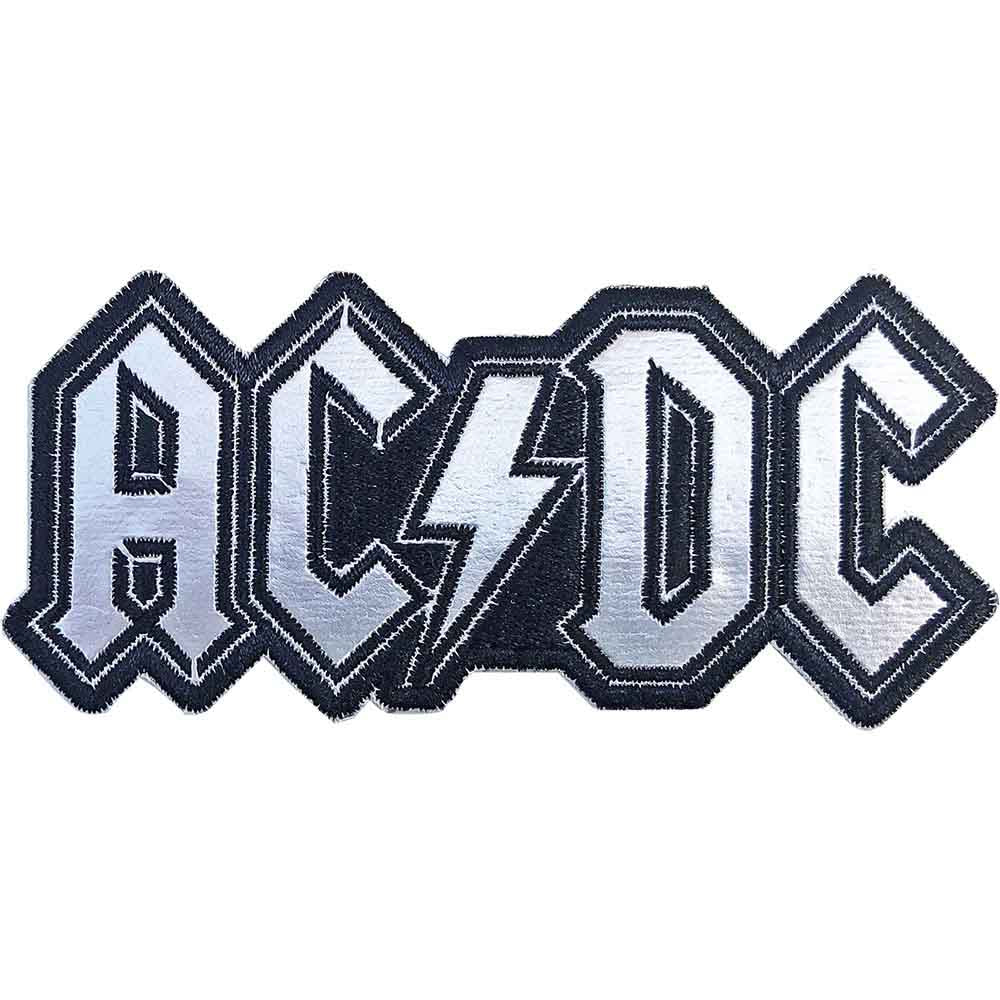 AC/DC Standard Patch: Cut-Out Foil Logo 