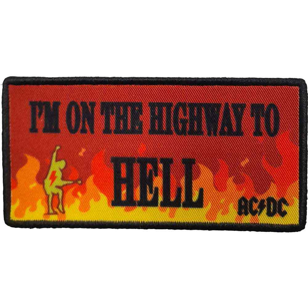 AC/DC Standard Patch: Highway To Hell Flames 