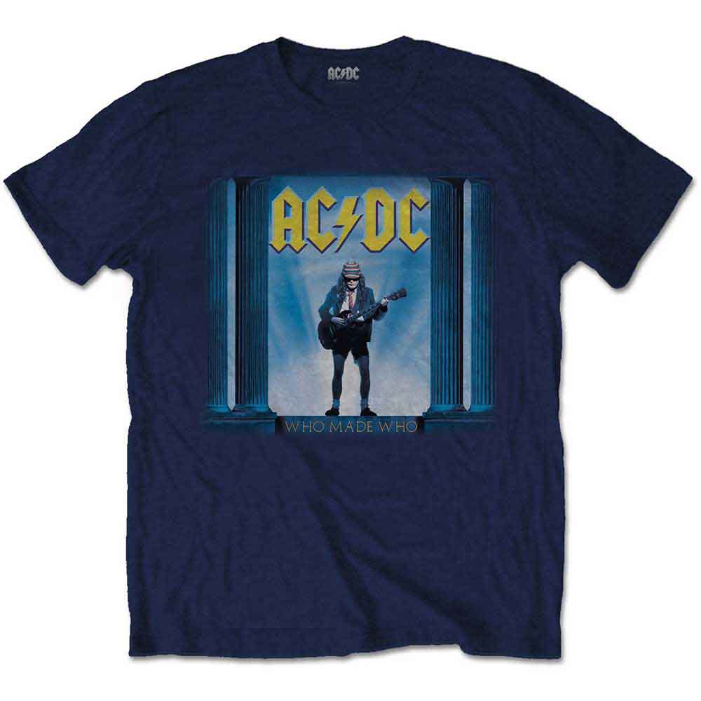 AC/DC Unisex T-Shirt: Who Made Who (Navy Blue)