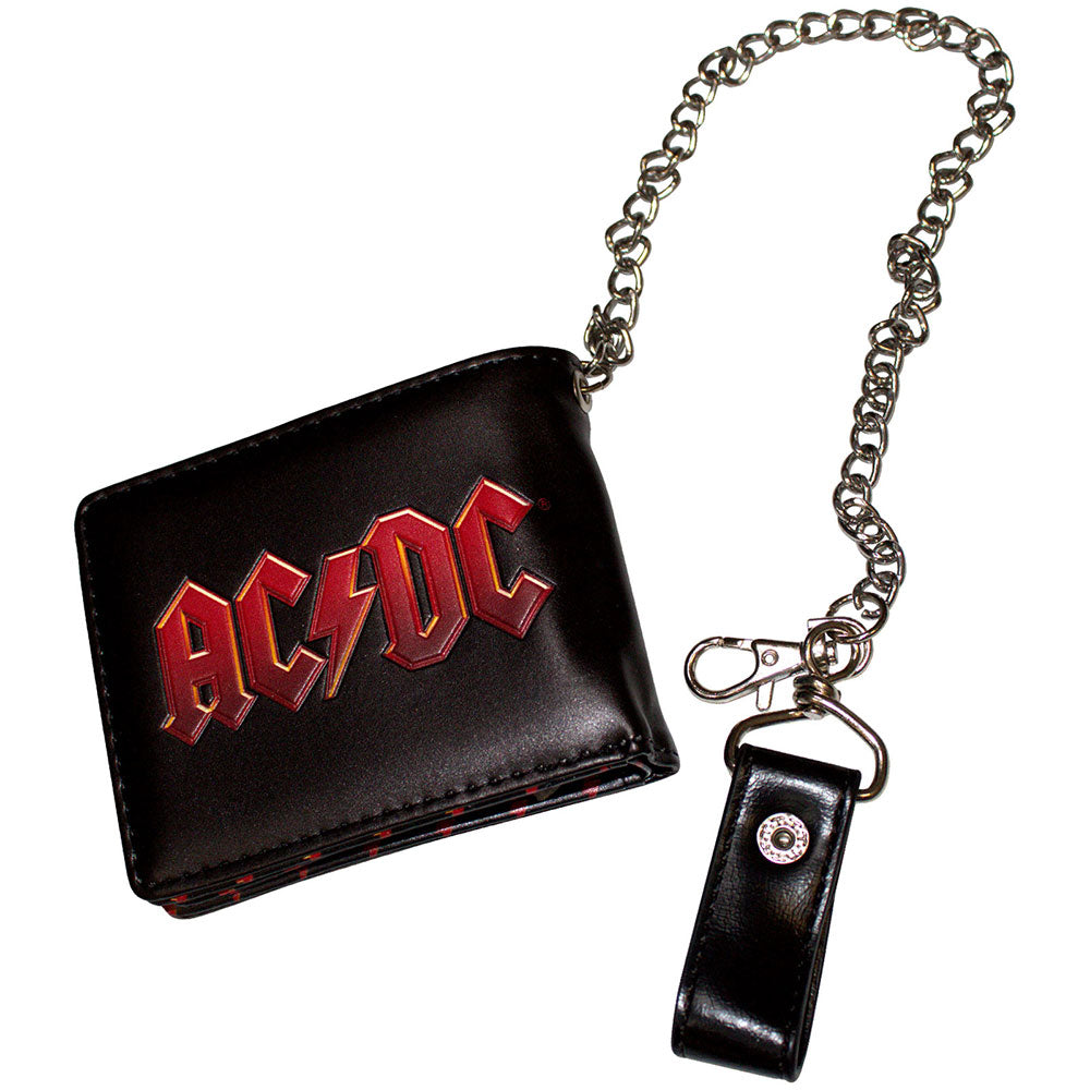AC/DC Wallet: Red Logo (Black) (Ex-Tour)