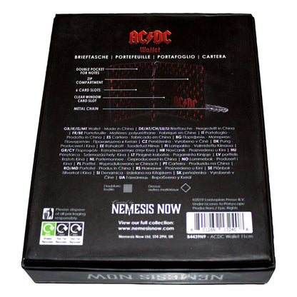 AC/DC Wallet: Red Logo (Black) (Ex-Tour)