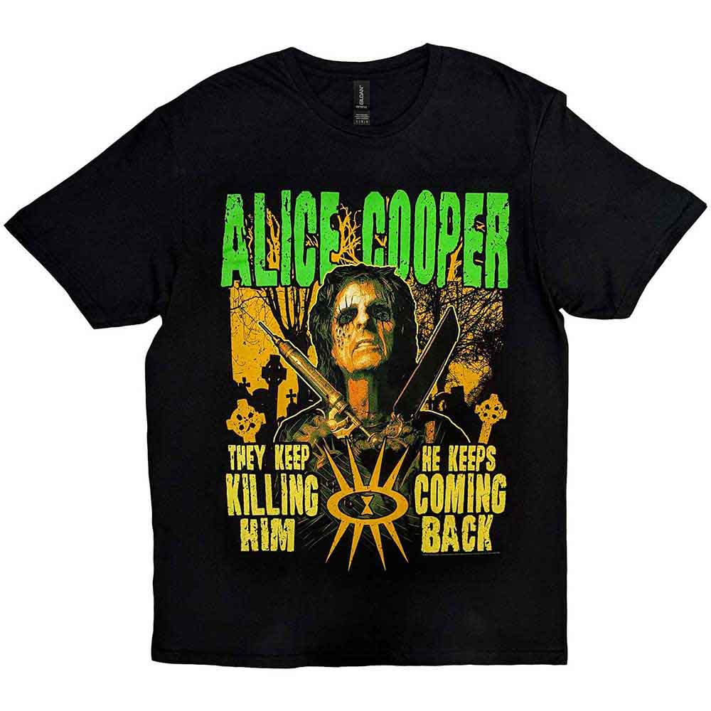 Alice Cooper Unisex T-Shirt: Graveyard (Black) 