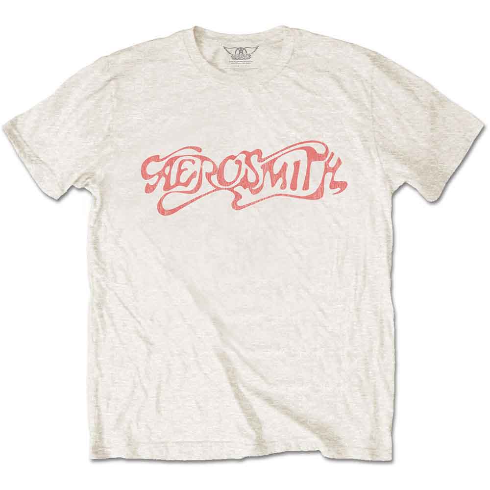 Aerosmith Unisex T-Shirt: Classic Logo (Natural)
