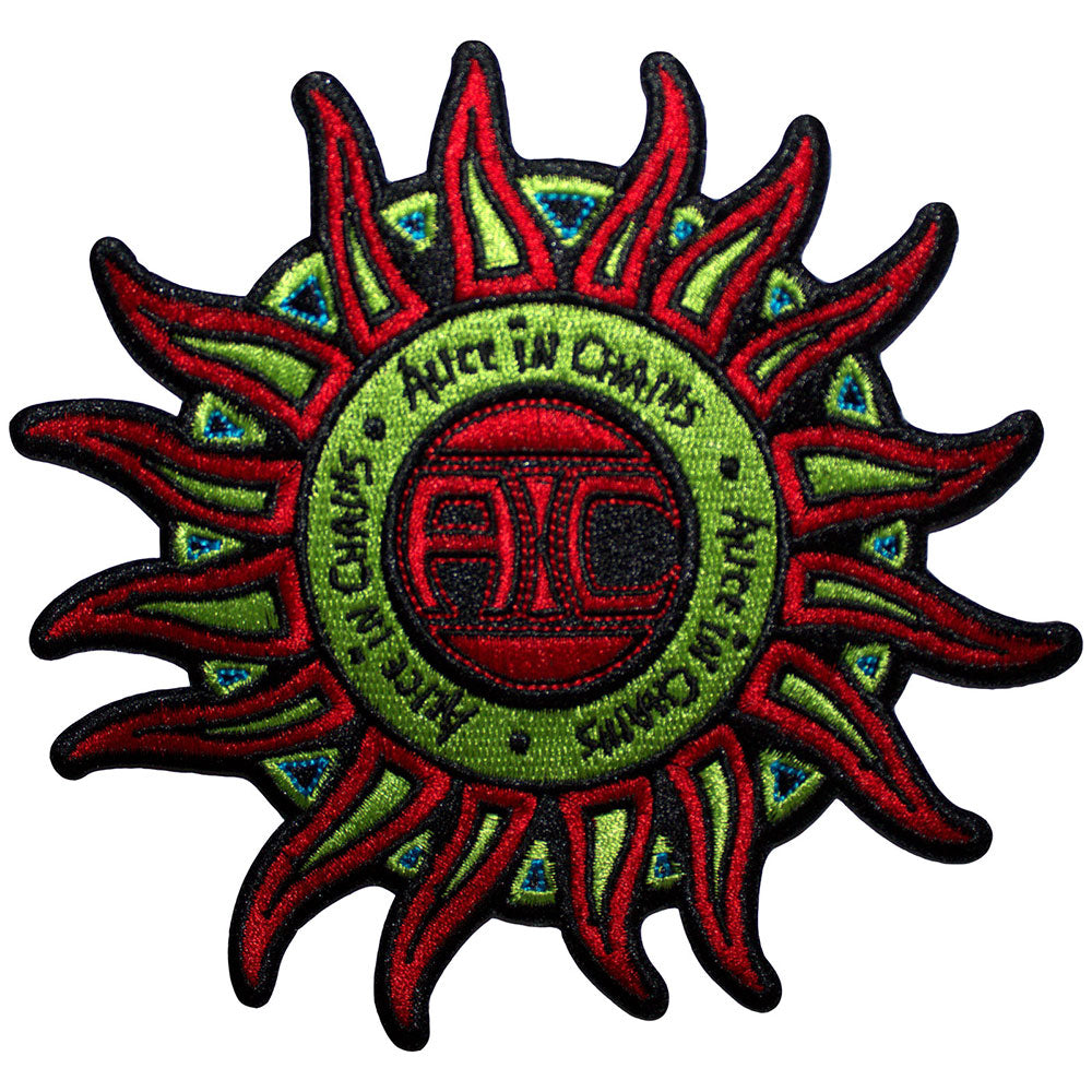 Alice In Chains Standard Patch: Sun Logo Color 